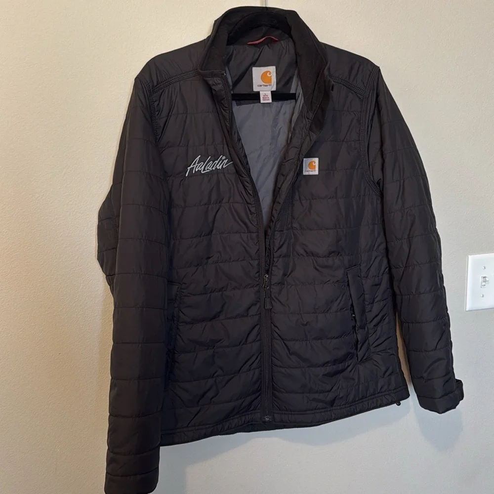 Carhartt Gilliam Jacket Black Youth Large 12/14 EUC Insulated Warm